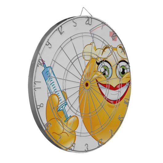 verpleger emoji dartbord (Voorkant Links)