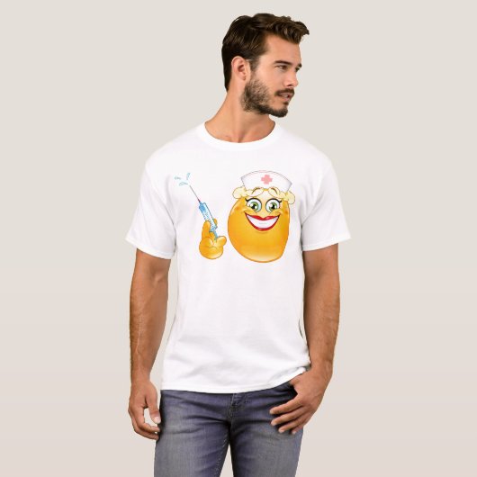 verpleger emoji t-shirt (Voorkant volledig)
