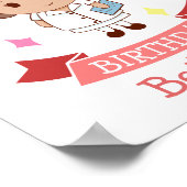 Verpleger Happy Birthday - persoonlijk Poster (Hoek)