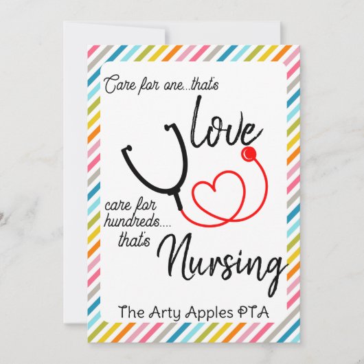 verpleger HCA-waardestijger Feestdagenkaart (Voorkant)