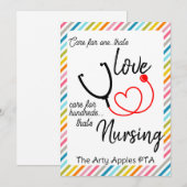 verpleger HCA-waardestijger Feestdagenkaart (Voorkant / Achterkant)