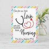 verpleger HCA-waardestijger Feestdagenkaart (Staand voorkant)