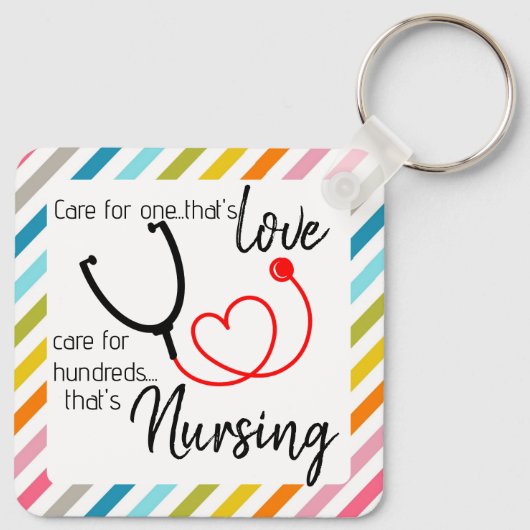 verpleger HCA-waardestijger Sleutelhanger (Achterkant)