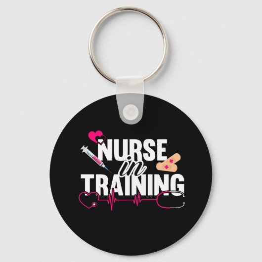 Verpleger in de opleiding verpleegkundige sleutelhanger (Voorkant)