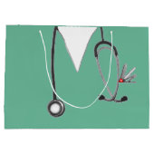 Verpleger of Doctor Gift Bag Groot Cadeauzakje (Achterkant)