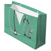 Verpleger of Doctor Gift Bag Groot Cadeauzakje (Voorkant Gekanteld)