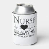 Verpleger omdat badass Lifesaver geen ambtenaar is Blikjeskoeler (Blikje Voorkant)