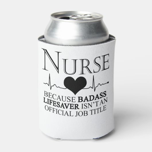 Verpleger omdat badass Lifesaver geen ambtenaar is Blikjeskoeler (Blikje Voorkant)