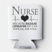 Verpleger omdat badass Lifesaver geen ambtenaar is Blikjeskoeler (Achterkant)