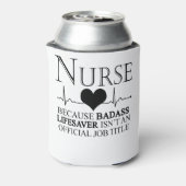 Verpleger omdat badass Lifesaver geen ambtenaar is Blikjeskoeler (Blikje Achterkant)