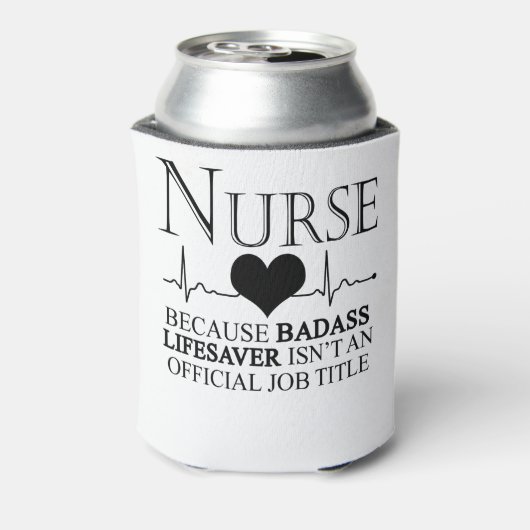 Verpleger omdat badass Lifesaver geen ambtenaar is Blikjeskoeler (Blikje Achterkant)