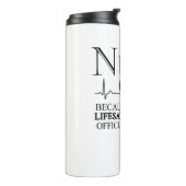 Verpleger omdat badass Lifesaver geen ambtenaar is Thermosbeker (Gedraaid links)