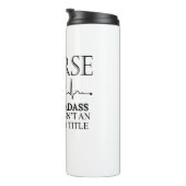 Verpleger omdat badass Lifesaver geen ambtenaar is Thermosbeker (Geroteerd rechts)