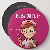 Verpleger op dienst Button (Voorkant /achterkant)