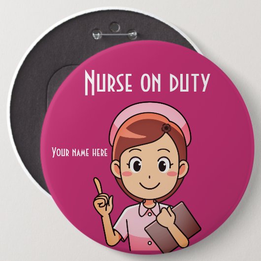 Verpleger op dienst Button (Voorkant /achterkant)