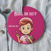Verpleger op dienst Button (In situ)