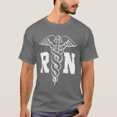 Verpleger t shirt met caduceus-symbool (Voorkant)