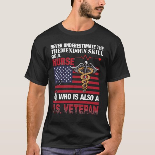 Verpleger U S Veteran T-shirt (Voorkant)