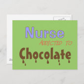 Verpleger van chocolade briefkaart (Voorkant / Achterkant)