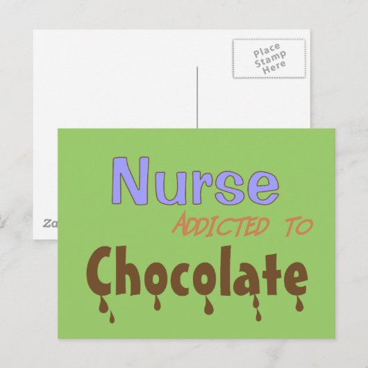 Verpleger van chocolade briefkaart (Voorkant / Achterkant)