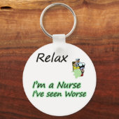 Verpleger zegt "Relax" Sleutelhanger (Voorkant)