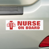Verplegers aan boord van het RN of Initiaal Bumpersticker (Op auto)