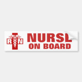 Verplegers aan boord van het RN of Initiaal Bumpersticker (Voorkant)
