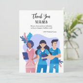 Verplegers Bedankt voor je creditcard (Staand voorkant)