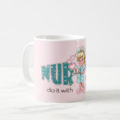 Verplegers doen het met Heart. Nurse waardetoevoeg Koffiemok (Voorkant links)