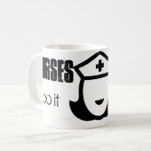 Verplegers doen het met intensieve zorg koffiemok (Voorkant links)