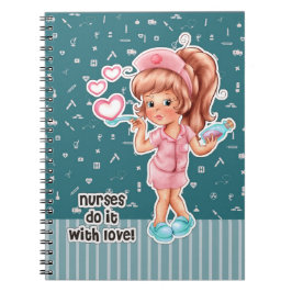 Verplegers doen het met Love. Cute Nurse Notitieboek