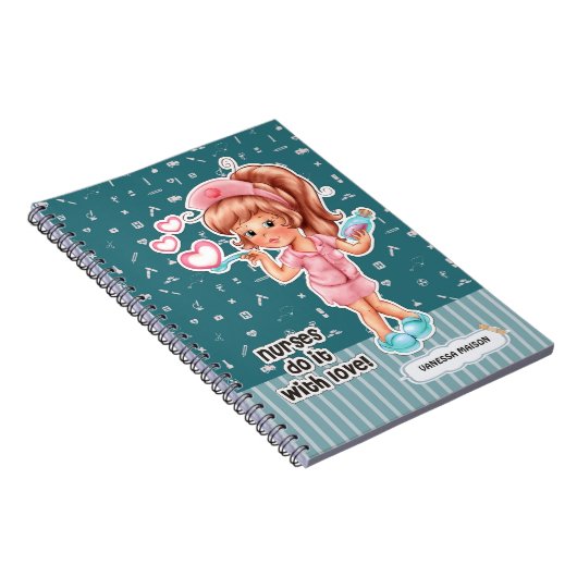 Verplegers doen het met Love. Nurse waardetoevoegi Notitieboek (Rechterzijde)