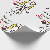 Verplegers hebben hart cadeaupapier (Hoek)