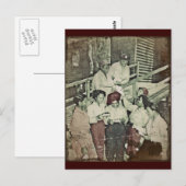 Verplegers in de Stille Oceaan die Post krijgen Briefkaart (Voorkant / Achterkant)