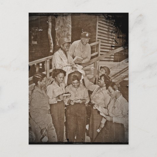 Verplegers in de Stille Oceaan die Post krijgen Briefkaart (Voorkant)