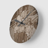 Verplegers in de Stille Oceaan die Post krijgen Ronde Klok (Hoek)