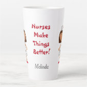 Verplegers maken dingen beter latte mok (Voorkant)