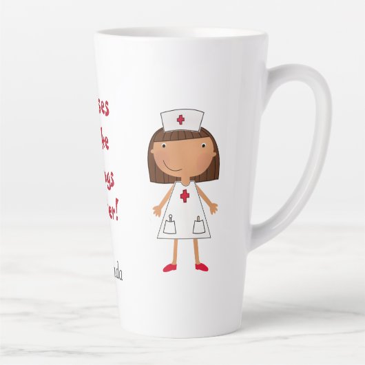 Verplegers maken dingen beter latte mok (Rechts)