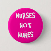 Verplegers not Nukes Ronde Button 5,7 Cm (Voorkant)