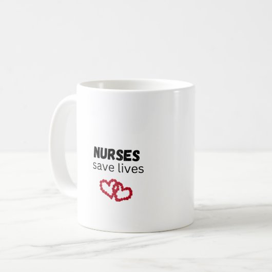 Verplegers redden levens koffiemok (Voorkant links)