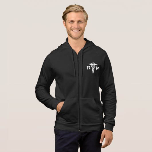 Verplegers RN Medisch symbool Hoodie (Voorkant volledig)