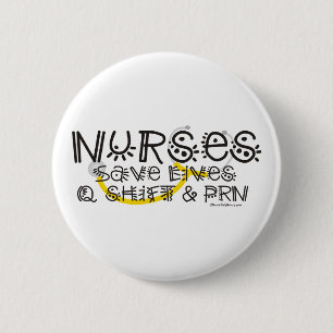 Verplegers sparen levens ronde button 5,7 cm