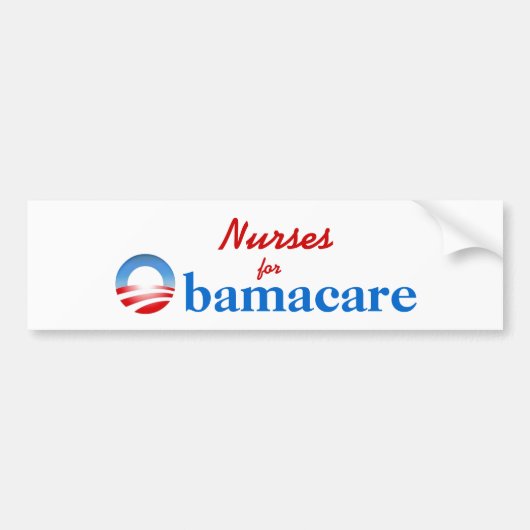 Verplegers van Obamacare Bumpersticker (Voorkant)