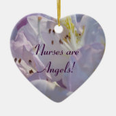 Verplegers zijn Angels! cadeaus hangend Heart Orna Keramisch Ornament (Voorkant)