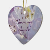 Verplegers zijn Angels! cadeaus hangend Heart Orna Keramisch Ornament (Links)