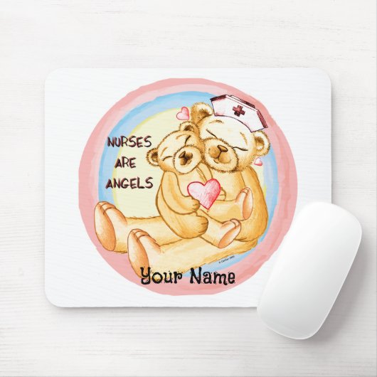 Verplegers zijn engelen muismat (Met muis)