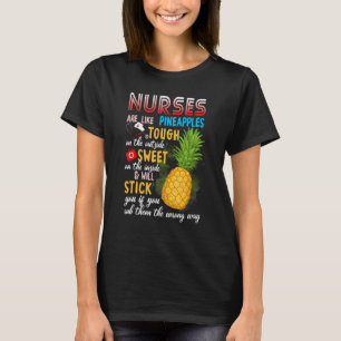Verplegers zijn net als ananassen die rennen t-shirt