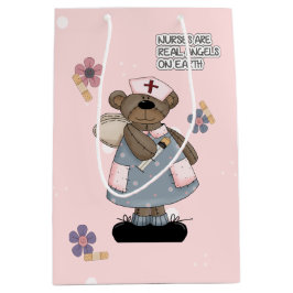 Verplegers zijn Real Angels Cute Teddy Bear Custom Medium Cadeauzakje