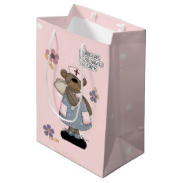 Verplegers zijn Real Angels Cute Teddy Bear Custom Medium Cadeauzakje