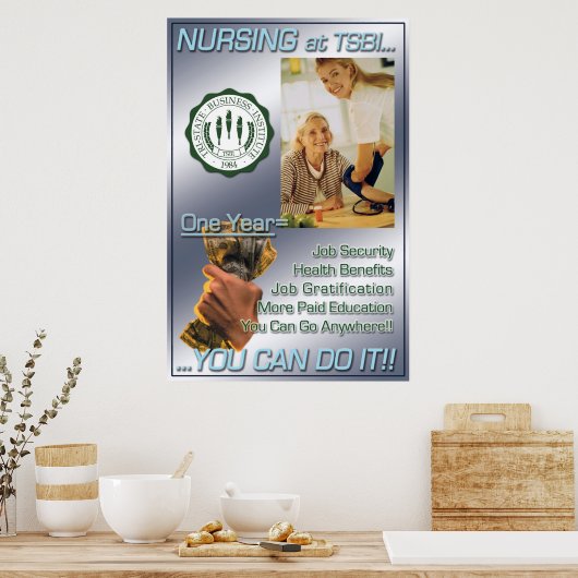 Verpleging bij TSBI... je kunt het doen! Poster (Keuken)